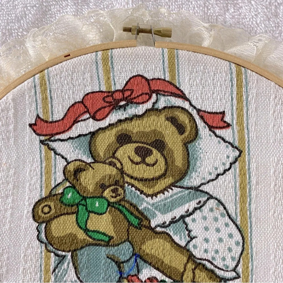 Vintage Handmade  Teddy Bear Wall Art - Picture 3 of 7